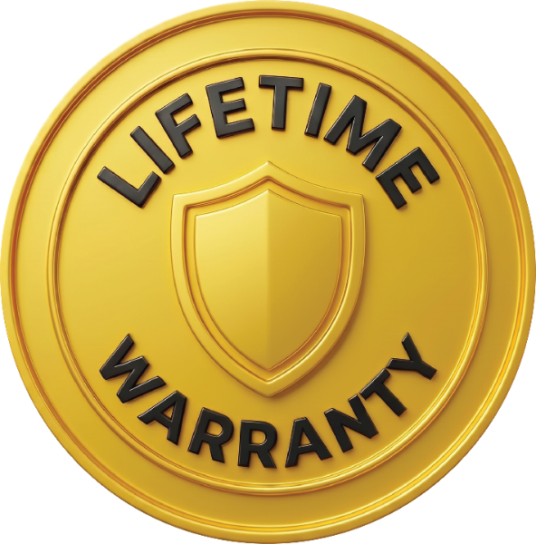 Lifetime Warranty gold seal